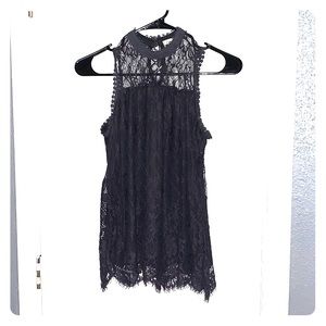 Dark Grey lace top